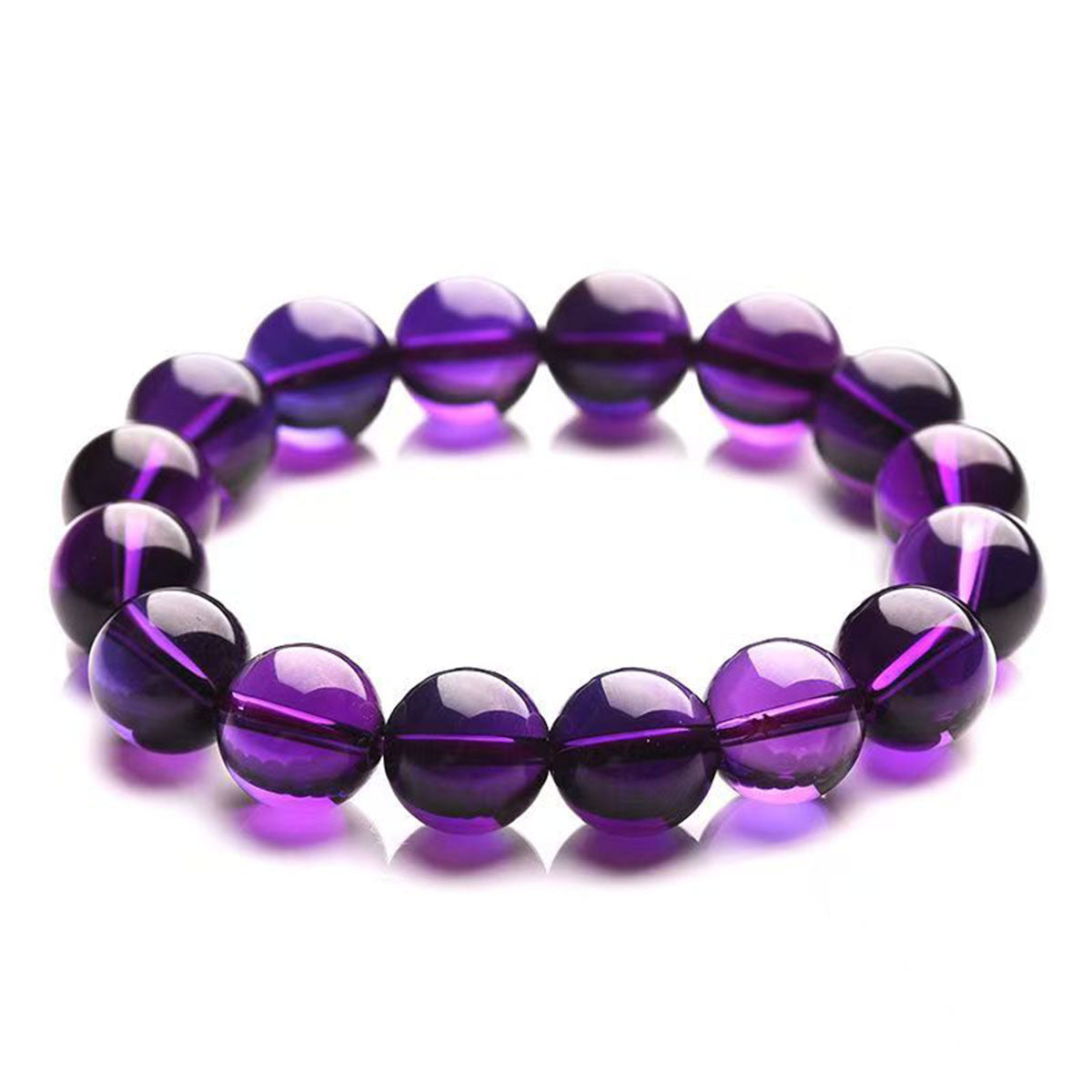 Uruguayan Amethyst Bracelet – 10mm Vortex Beads for Emotional Mastery & Spiritual Upgrade